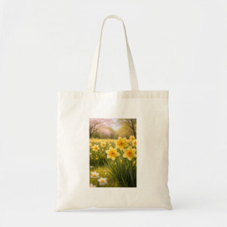 Frühjahrs-Narzissen-Tasche – Floraler Botanischer  Tragetasche