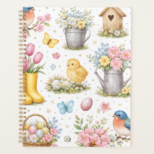 Frühjahrs-Oster-Planernotizbuch   Planer (Vorderseite)
