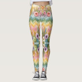 Frühjahrs-Osterfreude Leggings (Vorderseite)