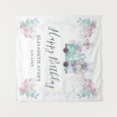 Frühjahrs-Osterfröhlichkeit Geburtstag LKW Wandteppich (Vorderseite (Horizontal))