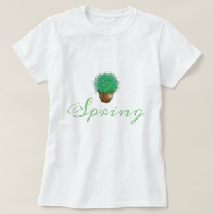 Frühjahrs-Pflanze Illustration T - Shirt-Sammlung T-Shirt