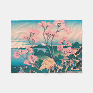 Frühjahrs-Picknick unter Kirschbaumblüten am Fuji Fleecedecke