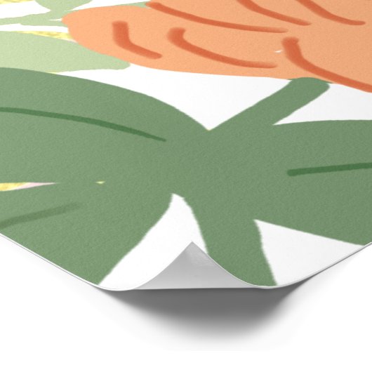 Frühjahrs-Rose Blütenunterstützung wird bald gut Poster (Ecke)