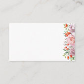 Frühjahrs-Rose Hochzeit QR-Code-UAWG Begleitkarte (Rückseite)