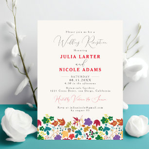 Frühjahrs-Senf Lila Meadow Hochzeit Empfang Einladung