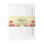 Frühjahrs-Wasserfarben-Hochzeit Einladungsbanderole (Vorderseite Beispiel)