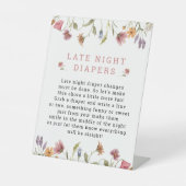 Frühjahrs-Wildblume Baby Game Spätnachtskalender A Sockelschild (Vorderseite)