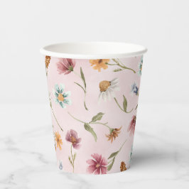 Frühjahrs-Wildblume Geburtstagsparty Paper Cups Pappbecher