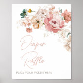 Frühjahrs-Wildblume Kinderdusche Windeln Windeln R Poster (Vorne)