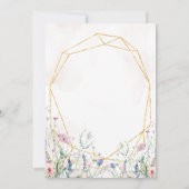 Frühjahrs-Wildblume Osterfeier Einladung (Rückseite)