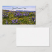 Frühjahrs-Wildblume Visitenkarte (Vorne/Hinten)