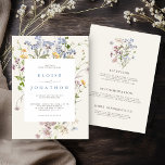Frühjahrs-Wildblume Wiesengarten Details Hochzeit Einladung<br><div class="desc">Erleben Sie die Schönheit der Natur an Ihrem besonderen Tag mit unseren exquisiten Wildblume Aquarell Hochzeitseinladungen. Elegant, einzigartig und blühend mit Liebe. Verwenden Sie die Textfelder, um die Karte mit Ihren eigenen Texten und Details zu personalisieren. Wenn Sie gewollt haben, den Stil, die Farbe oder die Textplatzierung des Schriftartes zu...</div>