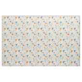 Frühjahrs-Wildblumen auf Off White Stoff (Fat Quarter (45,7 x 55,9 cm))