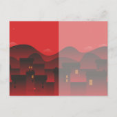 Frühjahrsabend Chinesischer Ox Neujahr 2021 HHP Ankündigungspostkarte (Rückseite)