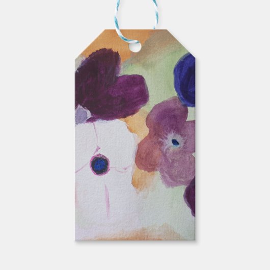 Frühjahrsanemonen Geschenkanhänger (Vorderseite)