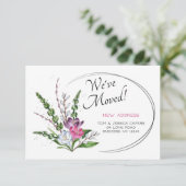 Frühjahrsankündigung Dankeskarte (Stehend Vorderseite)