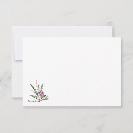 Frühjahrsankündigung Dankeskarte (Rückseite)