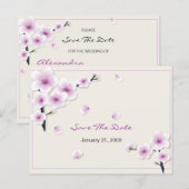 Frühjahrsankündigung Save the Date Hochzeitsankünd Ankündigungspostkarte (Vorne/Hinten)