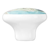 Frühjahrsanordnung - Aquarellbouquet Keramikknauf (Seitenansicht)