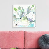 Frühjahrsanordnung - Aquarellbouquet Leinwanddruck (Insitu (Wohnzimmer))