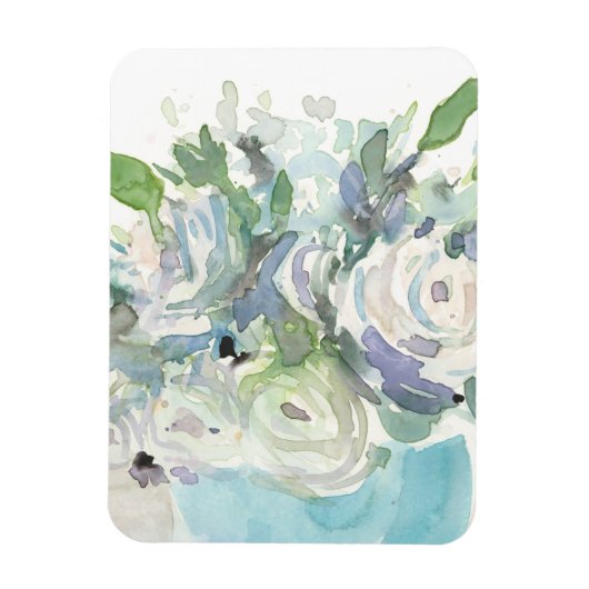 Frühjahrsanordnung - Aquarellbouquet Magnet (Vertikal)