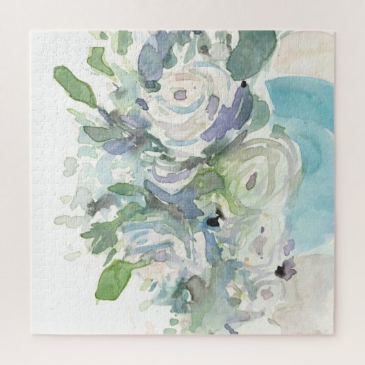Frühjahrsanordnung - Aquarellbouquet Puzzle (Vertikal)