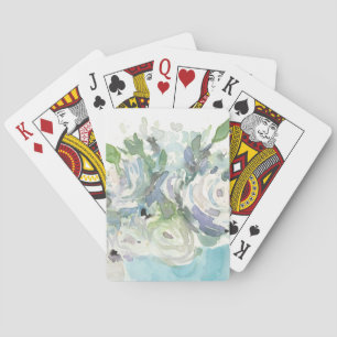Frühjahrsanordnung - Aquarellbouquet Spielkarten