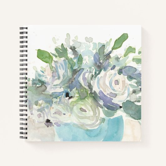 Frühjahrsanordnung - WasserfarbenBouquet Notizblock (Vorderseite)
