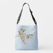 Frühjahrsapfel blüht Crossbody Bag Tragetaschen Mit Langen Trägern (Rückseite)