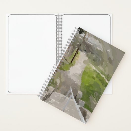 Frühjahrsausblick Von den Treppen - Sketch Notizblock (Innen)