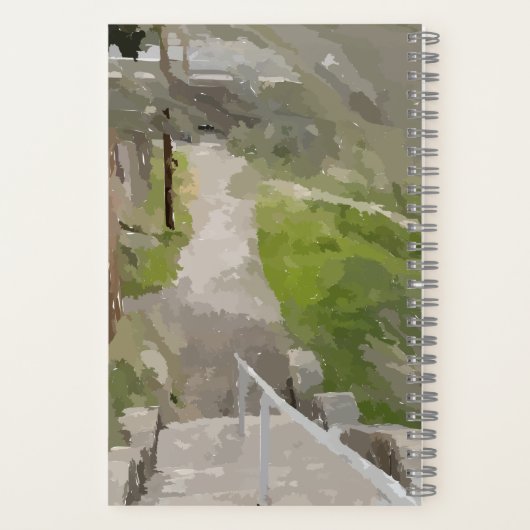 Frühjahrsausblick Von den Treppen - Sketch Notizblock (Rückseite)