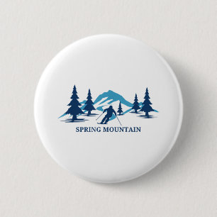 Frühjahrsberg Pennsylvania Skigebiet Skifahren Button