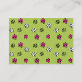 Frühjahrsblende Mode Visitenkarte (Rückseite)