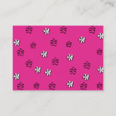 Frühjahrsblende Mode Visitenkarte (Rückseite)