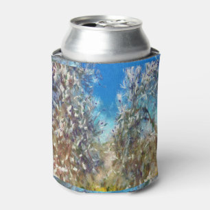 Frühjahrsblossom Almond Tree Pointillism Kunstwerk Dosenkühler