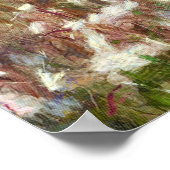 Frühjahrsblossom Almond Tree Pointillism Kunstwerk Poster (Ecke)