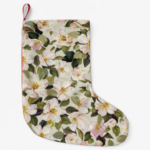 Frühjahrsblossom Baumzweige Muster Kleiner Weihnachtsstrumpf