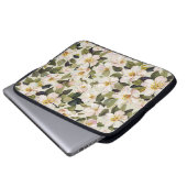 Frühjahrsblossom Baumzweige Muster Laptopschutzhülle (Vorne Knopf)