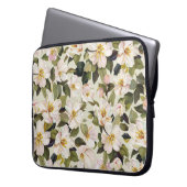Frühjahrsblossom Baumzweige Muster Laptopschutzhülle (Vorderseite Links)