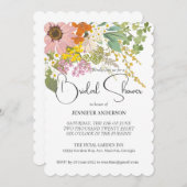 Frühjahrsblume Garten Brautparty Brautparty I Einladung (Vorne/Hinten)