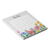 Frühjahrsblumen Botanischer Garten Notepad Todo Li Notizblock (angewinkelt)