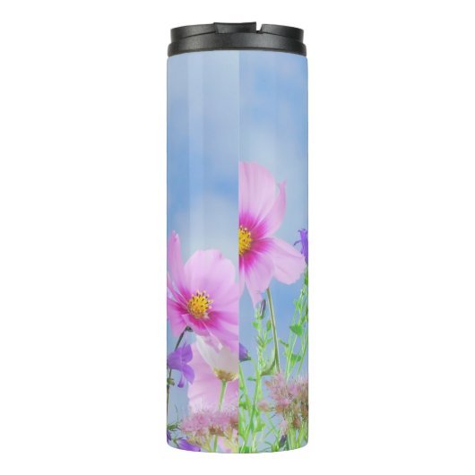 Frühjahrsblumen Design-24681 Thermosbecher (Rückseite)