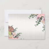 Frühjahrsblumen Hochzeit RSVP Karte (Rückseite)