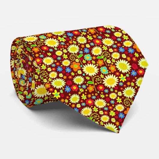 Frühjahrsblumen II - Rotes Brot Krawatte (Gerollt)