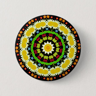 Frühjahrsblumen Kaleidoskop 02 Button
