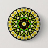Frühjahrsblumen Kaleidoskop 10 Button (Vorderseite)