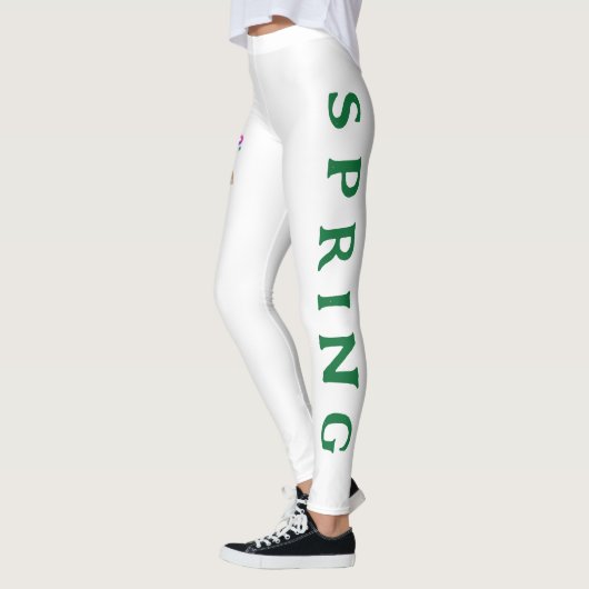 Frühjahrsblumen Regenbogen Zitate Jogger Leggings (Links)