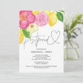 Frühjahrsblumenhochzeit verschoben Ändern Sie das Einladung (Stehend Vorderseite)
