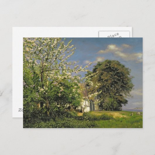 Frühjahrsblüte 1908 postkarte (Vorne/Hinten)