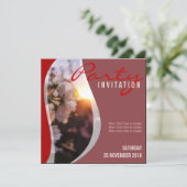 Frühjahrsblüte Blume Party Einladung (Stehend Vorderseite)